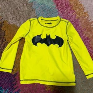Batman rash guard swim top